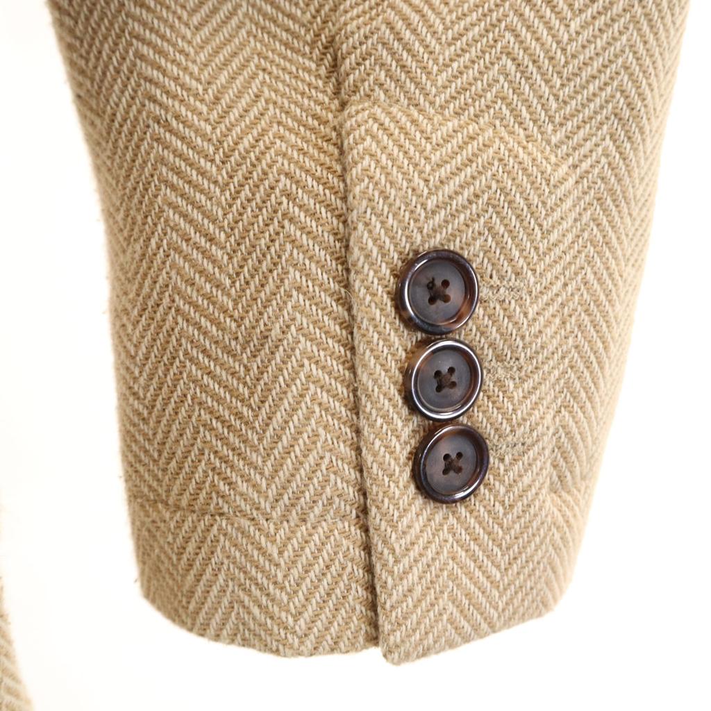 ZARA Herringbone Pattern Jacket S Beige Men's Used