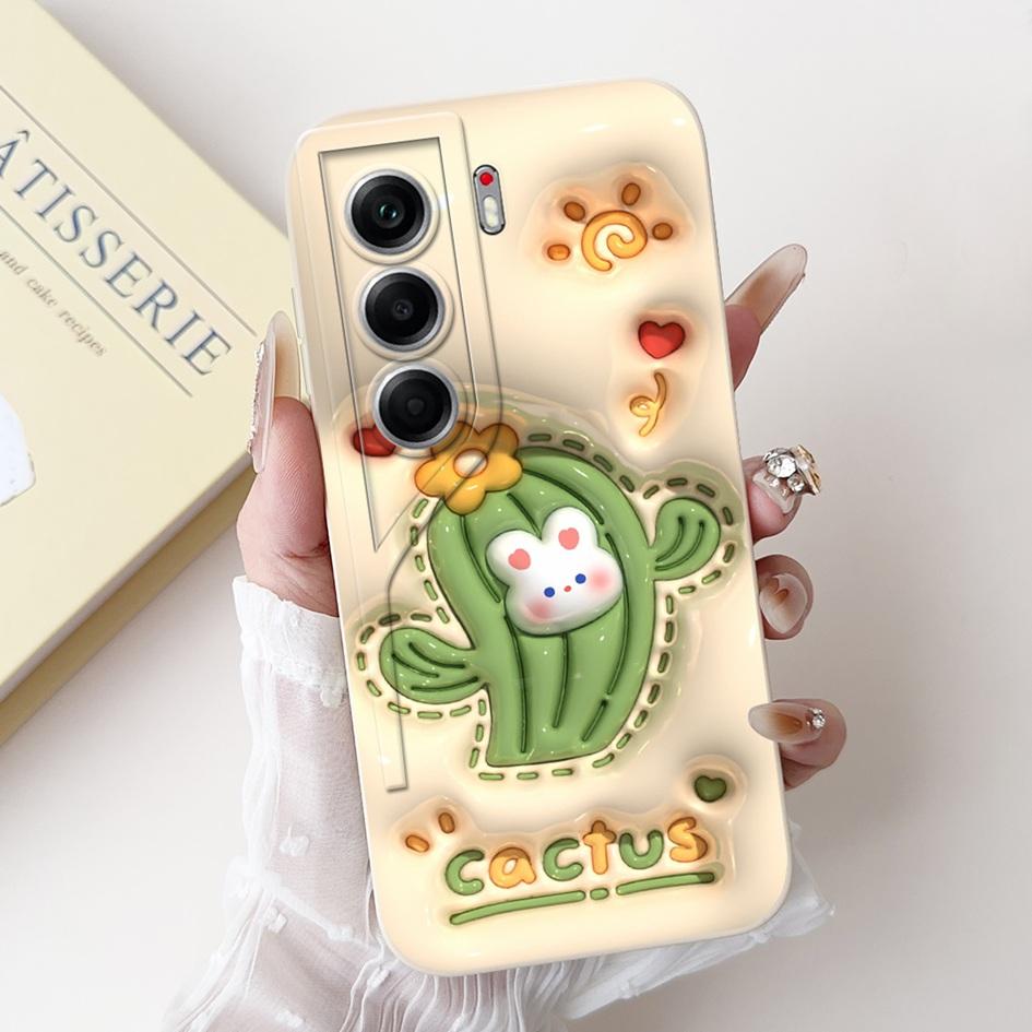 For Tecno Camon 40 Case Camon40 Pro Cover New Fashion Flower Daisy Pattern Soft Silicone Protector For Tecno Camon 40Pro 5G Capa