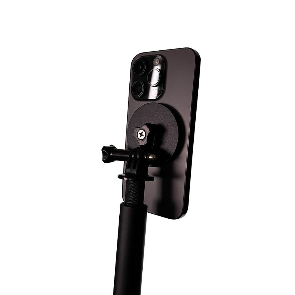 Golf-Monopod-Selfie-Stick mit Erdspieß für Golfschwünge, höhenverstellbarer magnetischer Golf-Handyständer für Magsafe-Kameras