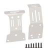 XBERSTAR Chassis Armor Set for Tamiya 1/10 Fighter Nxgen DT-04 RC Car, Front and Rear Stainless Steel Chassis Armor Protection Skid Plates