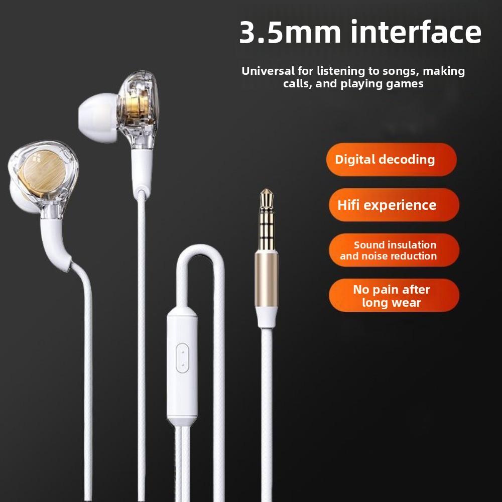 with Mic Type C Earphones 3.5mm Stereo Earphones Sport Earphones Wired Headset Sports