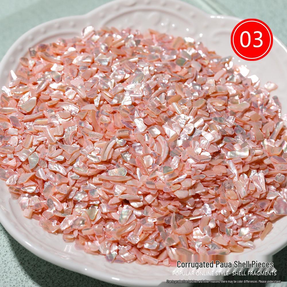 Handmade Abalone Seashell Hairpin Brooch - Mother-of-Pearl Nail Art DIY Accessory Wave Abalone #3