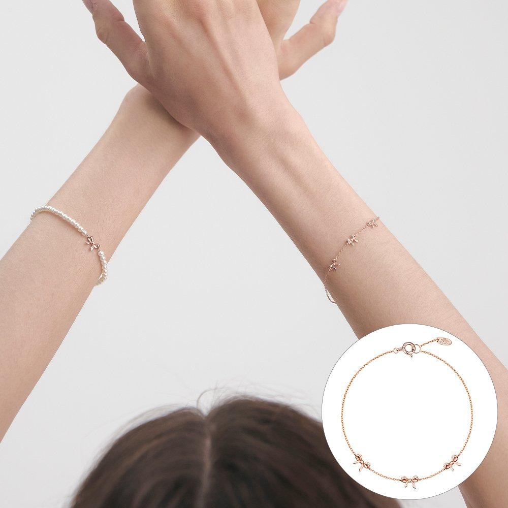 

[Rosemont] Silver Ribbon Bracelet Ra24C42K