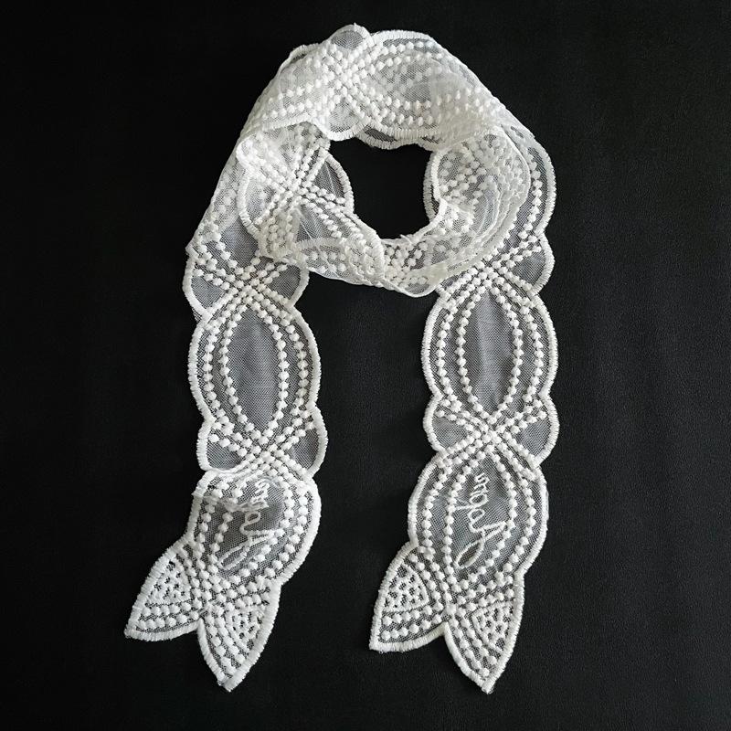 White Lace Mesh Waist Belt Hollow Out Embroidery Waist Chain For Women Summer Dress Jeans Decorative Belt
