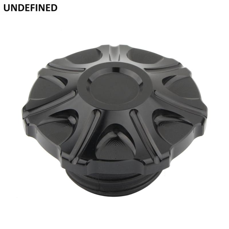 Gas Cap Vented Cross Fuel Tank Cap For Harley Touring Road King Street Glide Sportster 883 Dyna Softail 96-2020 Motorcycle Black