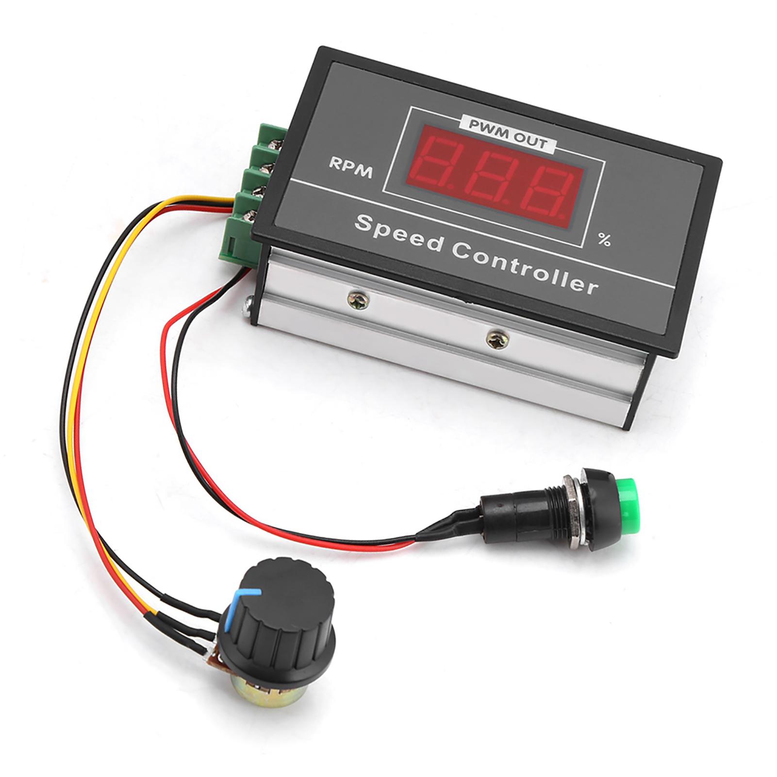

DC 6‑60V 12V 24V 36V 48V 30A PWM DC Motor Speed Controller Start Stop Switch