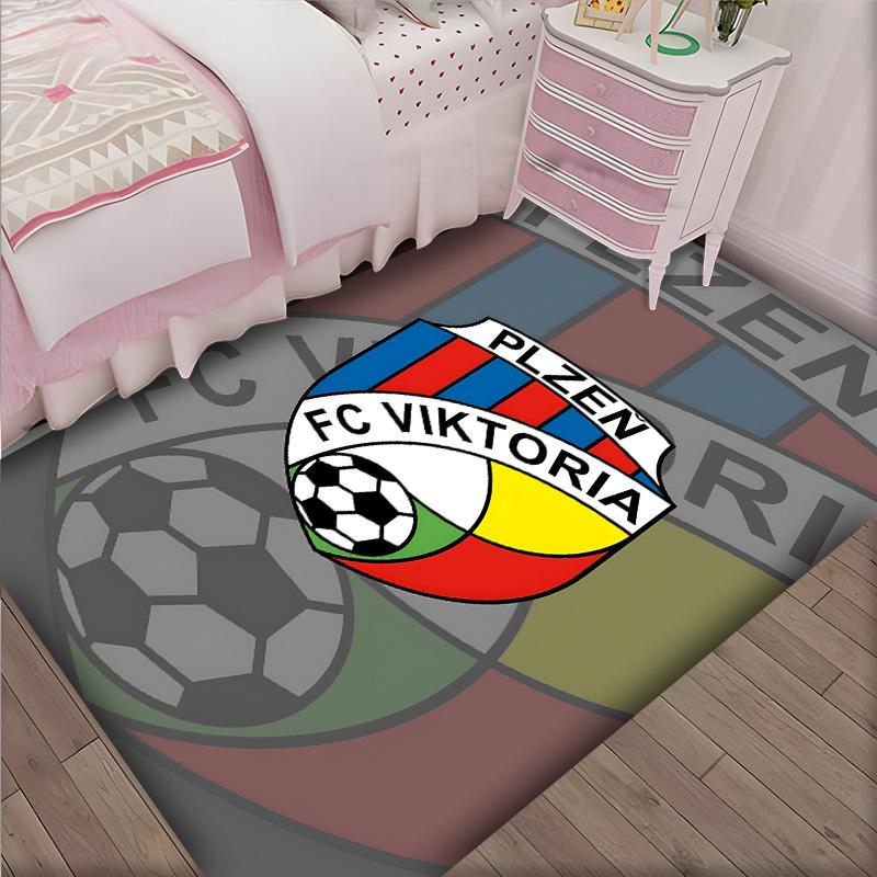 Fc Viktoria Polyester Carpet, Soft Indoor Mat for Office Chair, Living Room, Computer Desk - Decorative Home Office Rug Design