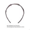 Foldable Headband Non Slip Headpiece Pocket for Makeup Travel Women black
