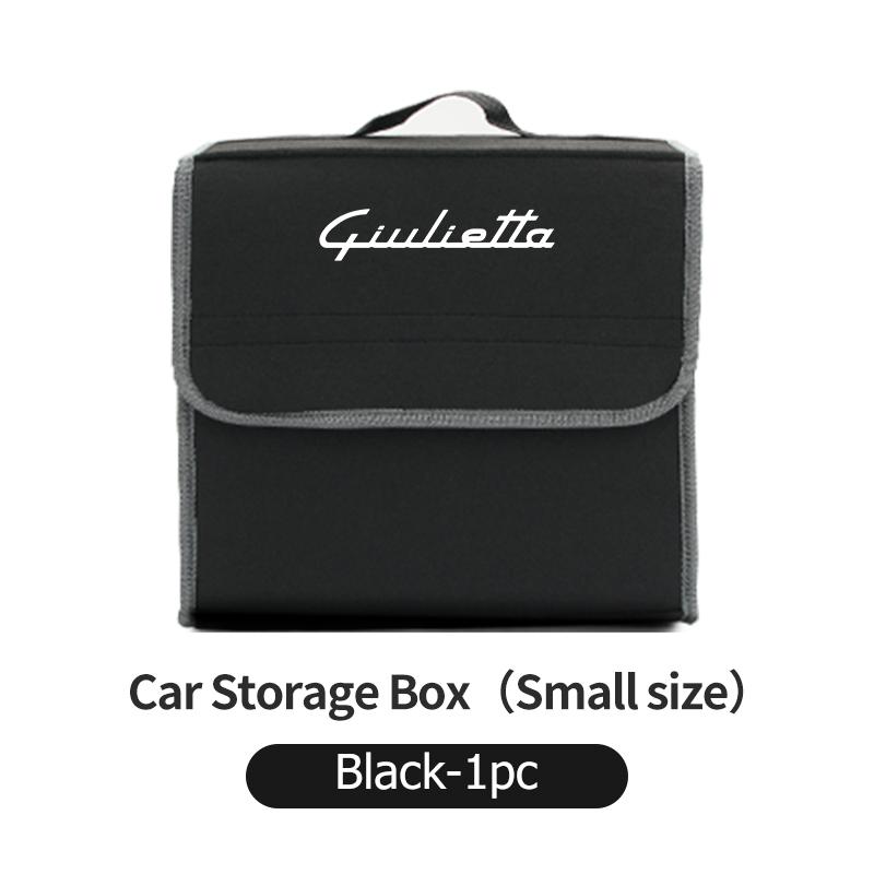 2026 Hot Alfa Romeo Felt Car Logo Trunk Organizer Bag Foldable Trip Storage Box Interior Accessories For Alfa Romeo Giulia 147 M