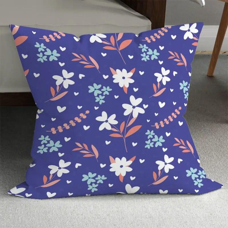 Spring Beautiful Pillowcase Abstract Floral  Living Room  Bed Sofa