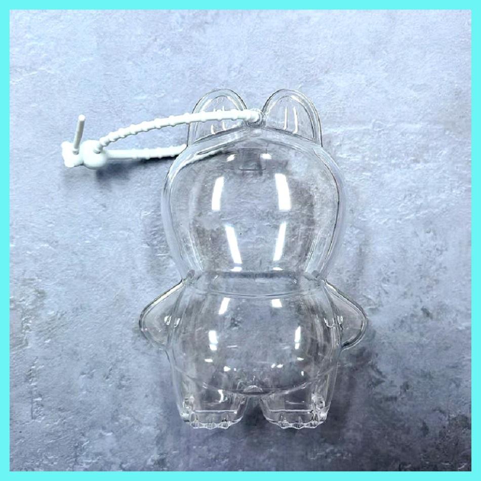 

Прозорий захисний чохол для Labubu 4.0 Pin для серії Love Плюшева лялька Пилозахисний чохол Коробка для зберігання для аксесуарів ляльки LABUBU