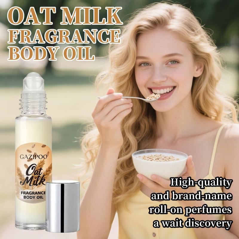 10Ml Oat Milk Roll-On Fragrance Oil Long Lasting Women S Fragrance Body Oil Portable Mini Fragrance For Daily Use 10ml
