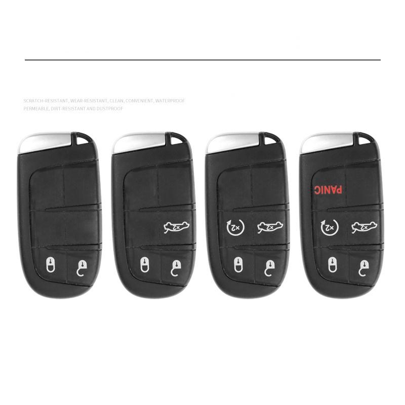 For Jeep Grand Cherokee WK2 KL Wrangler JK Commander Renegade Compass 2018 2022 Car Flip Key Case Cover Shell Fob Bag Accessory