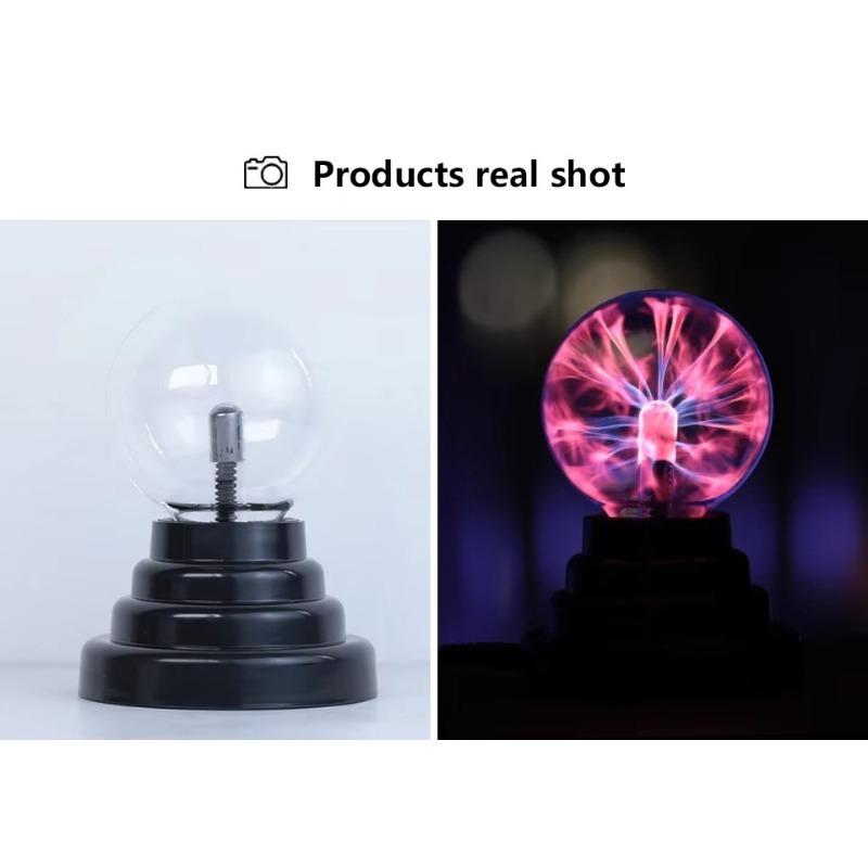 3 Inch Magic Plasma Ball Lamp Electric Lamp Night Light Touch Atmosphere Christmas Kid Gift Table Lights Sphere Plasma Lamp