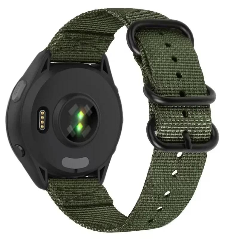 22mm Three-ring Nylon Loop Strap For Amazfit T-Rex3 Pro 48mm Buckle Bracelet Wristband For Amazfit Helio/Bip 6-5/Balance 2/GTR 4