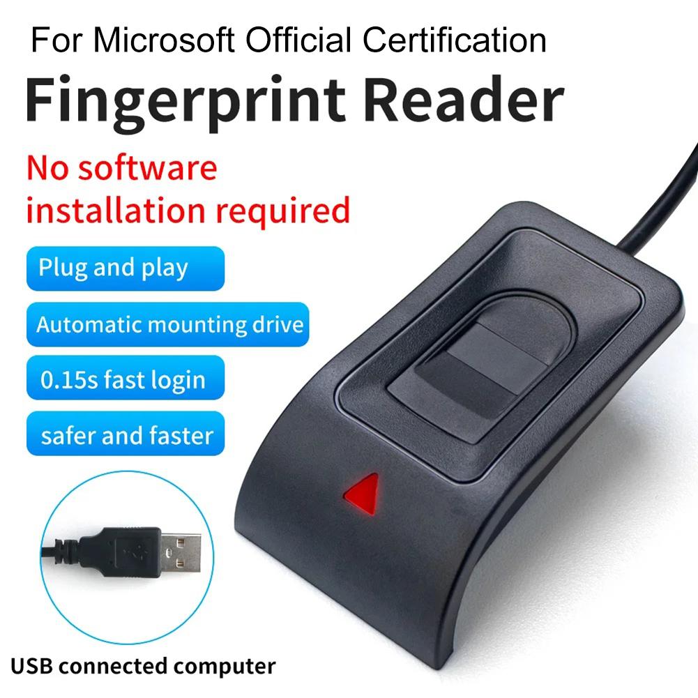 Home Office Sicherheit USB Fingerabdruckleser Bequemes USB-Fingerabdruckgerät Biometrischer Zugriff Bis zu 10 einzigartige Fingerabdrücke