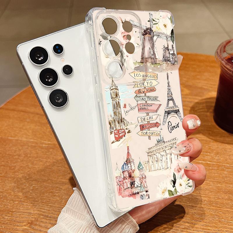 Iceberg Print Transparent Phone Case For Samsung Galaxy A57 A37 A17 A56 A36 A55 A35 A26 A16 A25 A15 A54 A14 Soft Silicone Cover