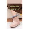 Ladies' Anti Slip Waterproof Warm Cotton Shoes Snow Boots Kitchen Outdoor Car Wash Cold Storage Work Shoes