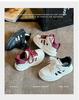 2025 Kids' Plus Velvet Non-Slip White Sports Shoes for Boys and Girls