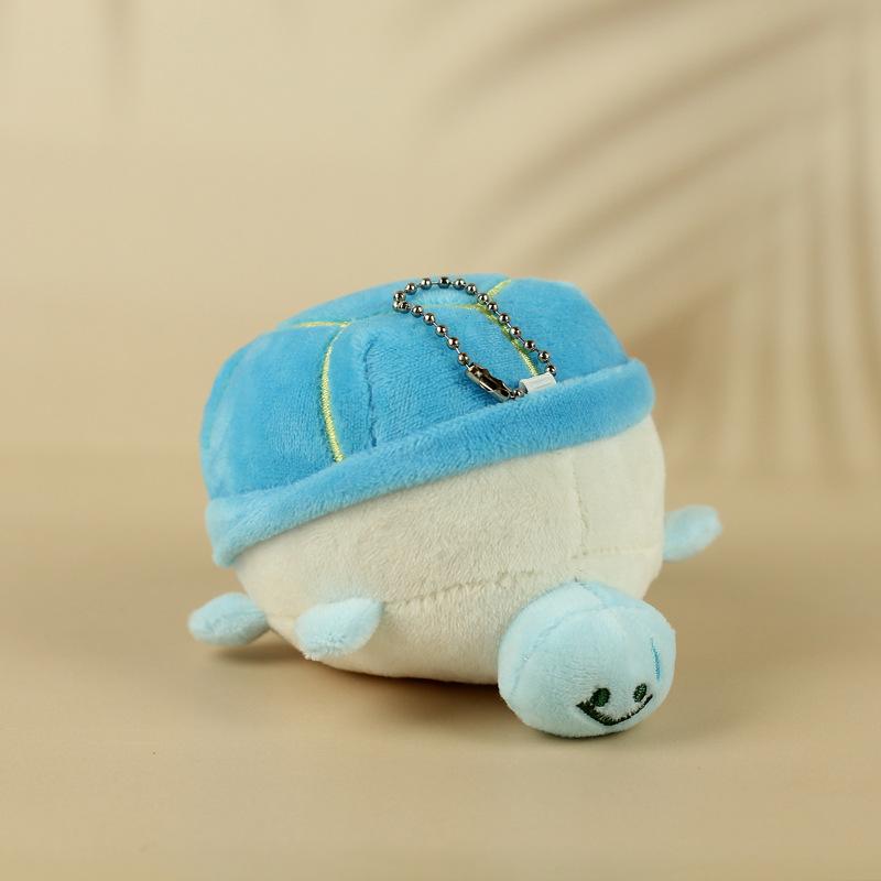 

Marine Turtle Playful Plush Toy Keychain In Green Blue Brown And Orange Kids For синій