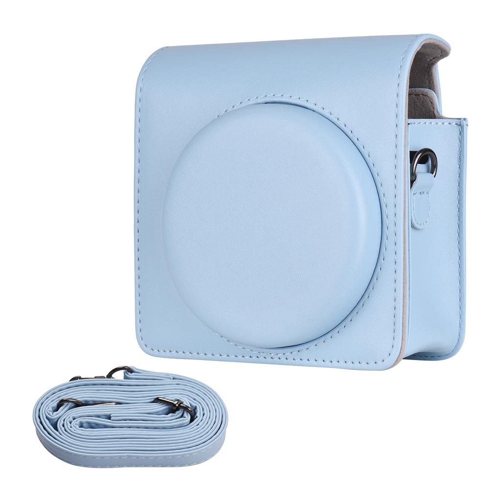 Tragbare Sofortbildkamera-Tasche, Tragetasche, PU-Leder mit Schultergurt, kompatibel mit Fujifilm Fuji