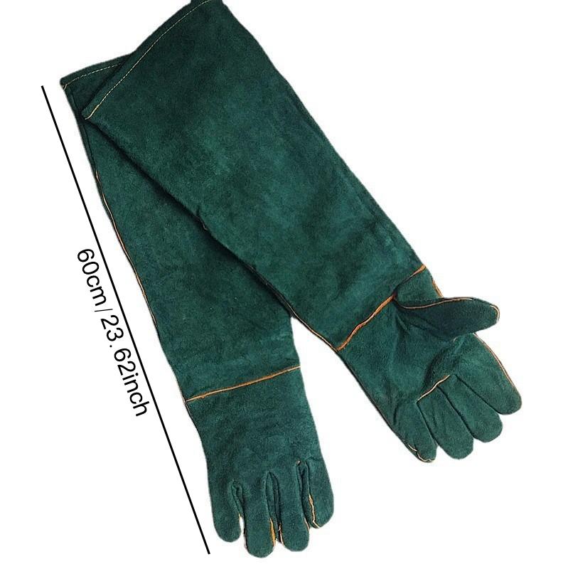 Leather Anti-Bite Gloves,Anti-Scratch Safety Handling