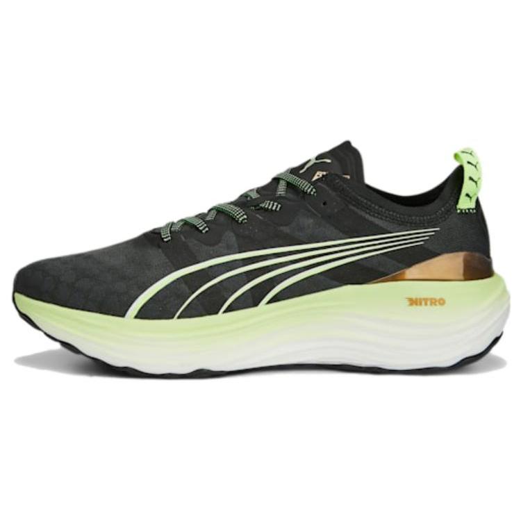 New PUMA ForeverRun Nitro 'Black Light Mint' 377757-07