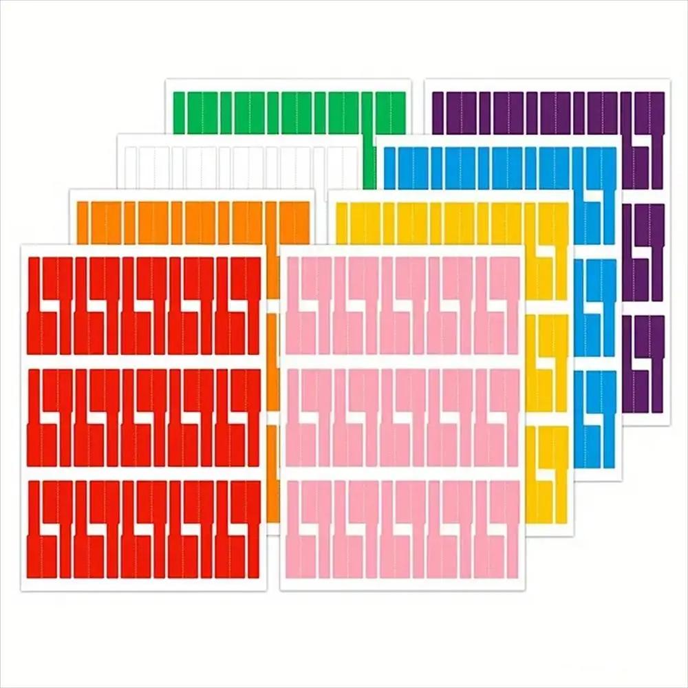 Wasserdichte Kabelkennzeichnungsetiketten zum Beschriften Selbstklebende Schnuretiketten Handschriftliche Beschriftung 8 Farben Etikettensticker Drahtetiketten