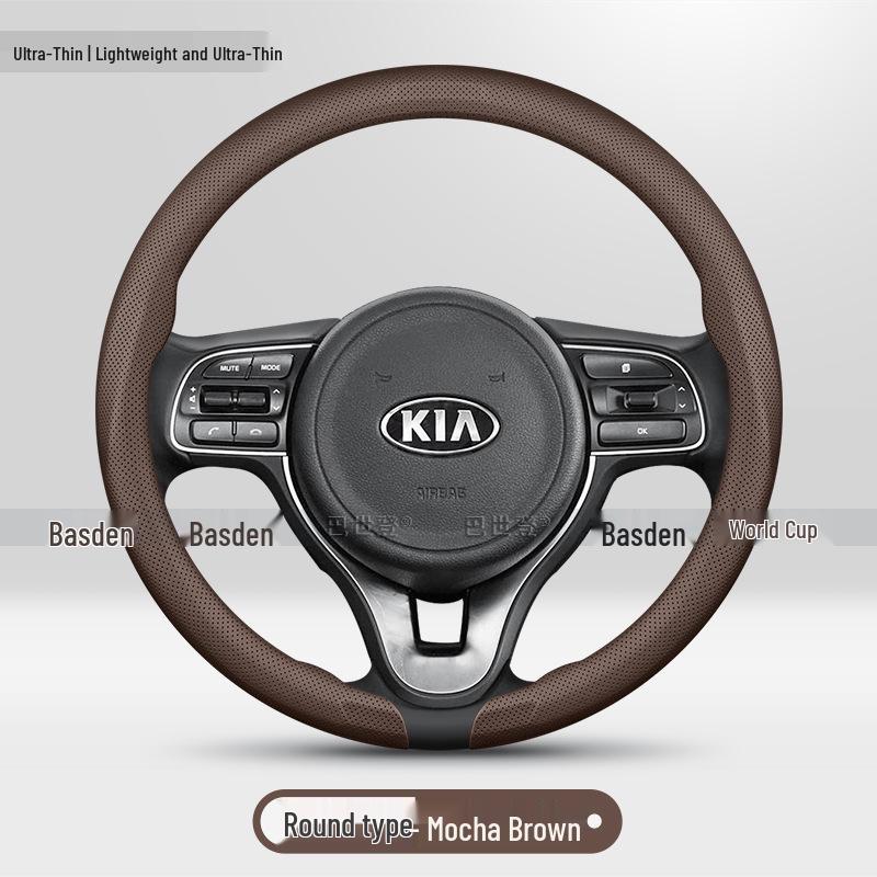 Kia Car Steering Wheel Cover for Seltos, Sonet, Sportage, Sorento, Carnival, K5, Niro, K3, Soul, EV6