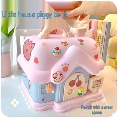 Cute Cartoon Kids Piggy Bank: Durable, Large Capacity, Deposit & Withdraw, Perfect Birthday Gift