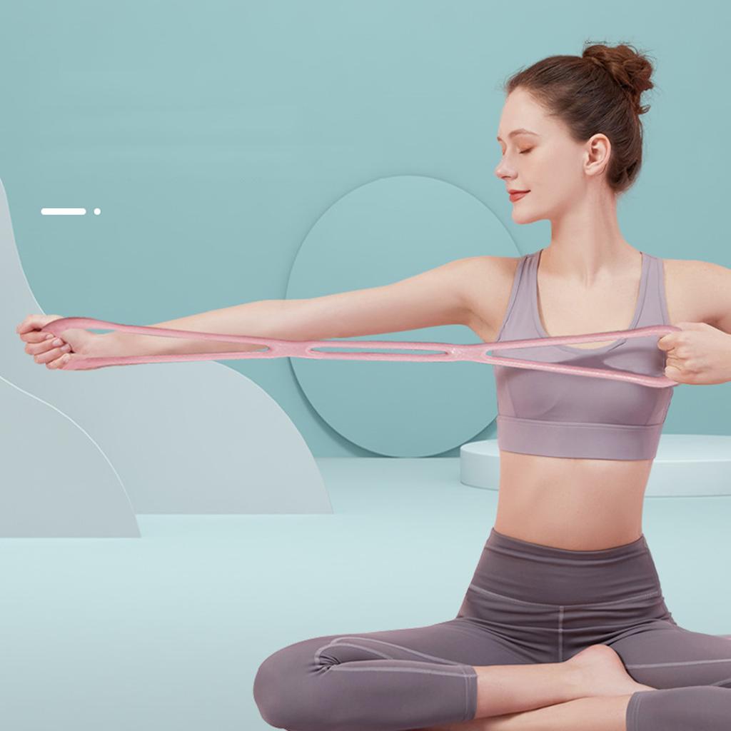 8 Shape Fitness Resistance Band Yoga Fitness Elastic Rope Chest Arm and Shoulder Stretch Band Exercise Equipment