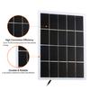 3W 5V solární panel s DC portem Polykrystalický silikonový solární článek DIY Vodotěsný kempingový přenosný