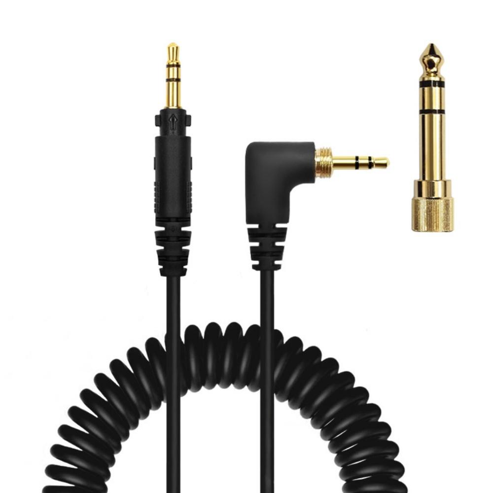 Spring Coiled Cable Over Head Earphone Cord Wire For Technics EAH-DJ1200
