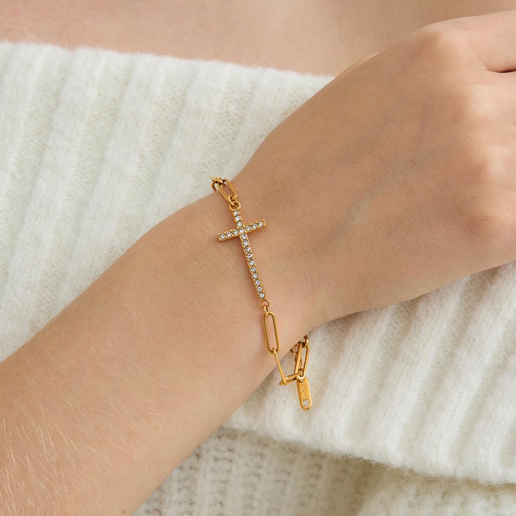Light Luxury High-end Cross Bracelet Jewelry