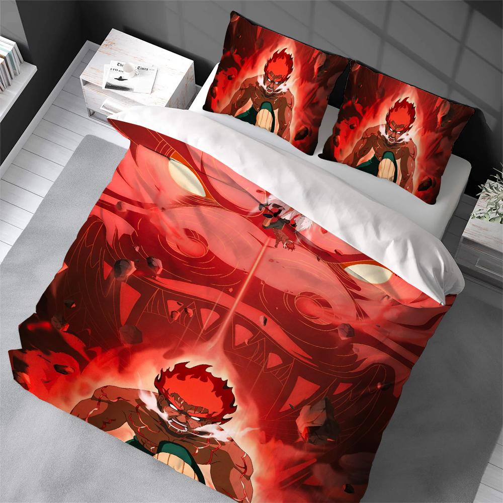 Cool Anime N-Naruto Duvet Cover Set Home Style Bedding Soft Laundry Cotton Bed 3 Piece Set Student Dormitory Gift