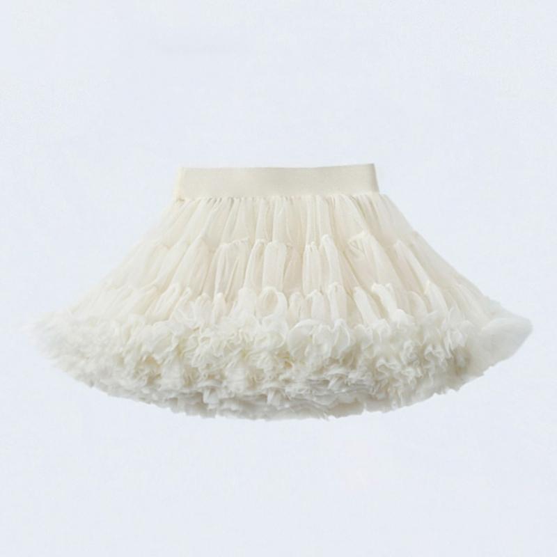 Gonna in Pizzo Bambina Morbida Chiffon Sottogonna Colori Solidi Gonne Tutù Gonna da Ballo Bambina Sottogonna in Tulle di Natale Tulle
