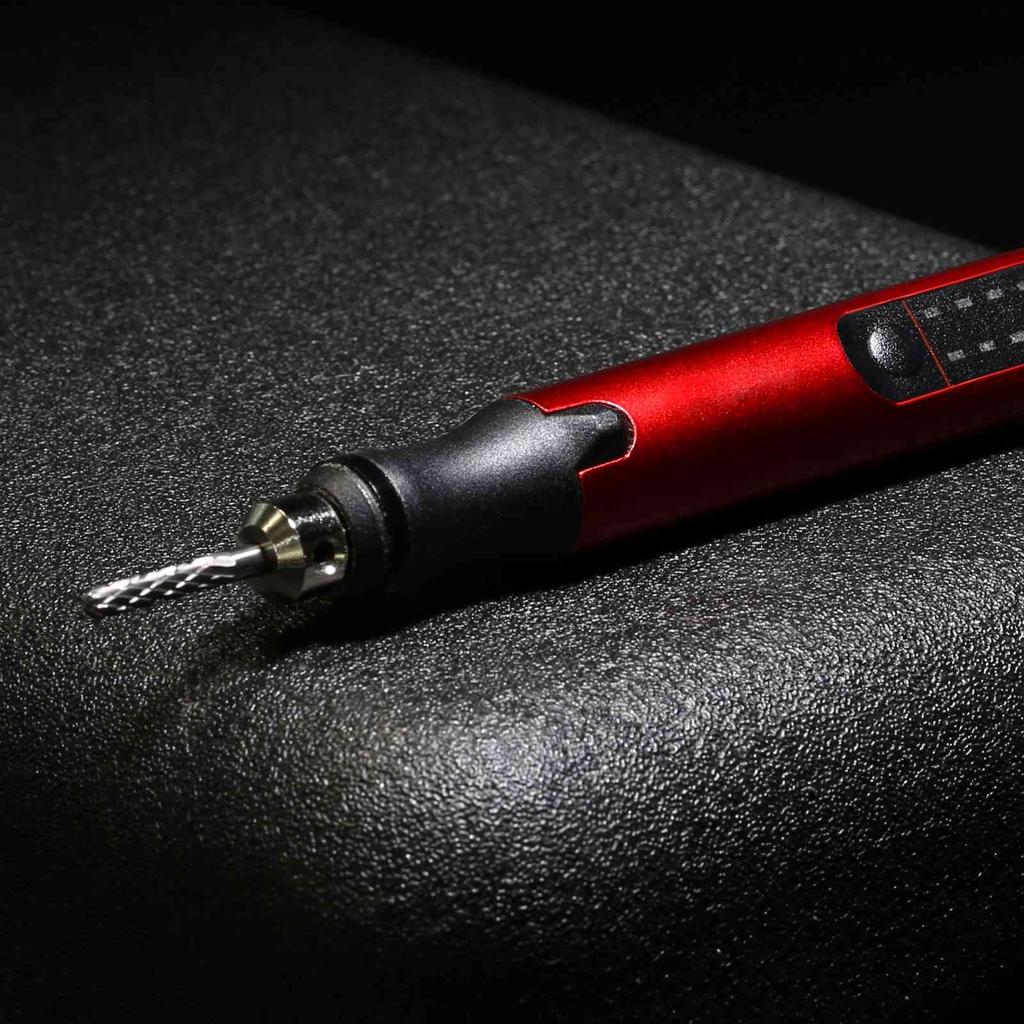 DSPIAE ES-P Electric Sharpening/Sander Pen Power Tool Red Black Pen Type Mini Sander Sharpening Machine Type-C