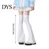 Soft Polyester Elastic Leg Covers Knee High Warmers for Women Girls, Fashion Lolita Boot Japanese Style Hosiery Covers, Flared Sleeves, Thermal Solid