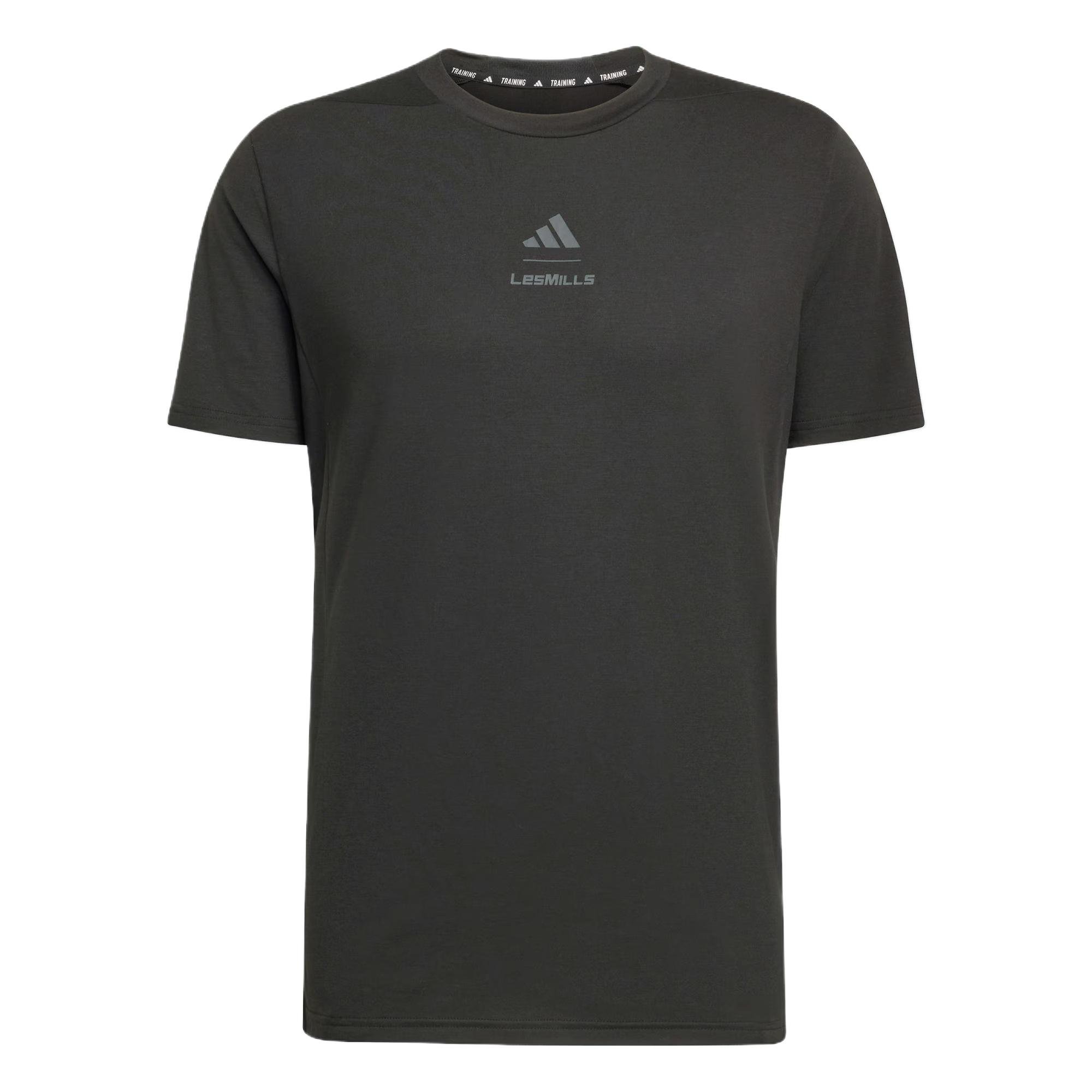 

Adidas X Les Mills Solid Slim Fit Comfortable Logo Quick Dry T-Shirt Men Tops KS5908 2XL
