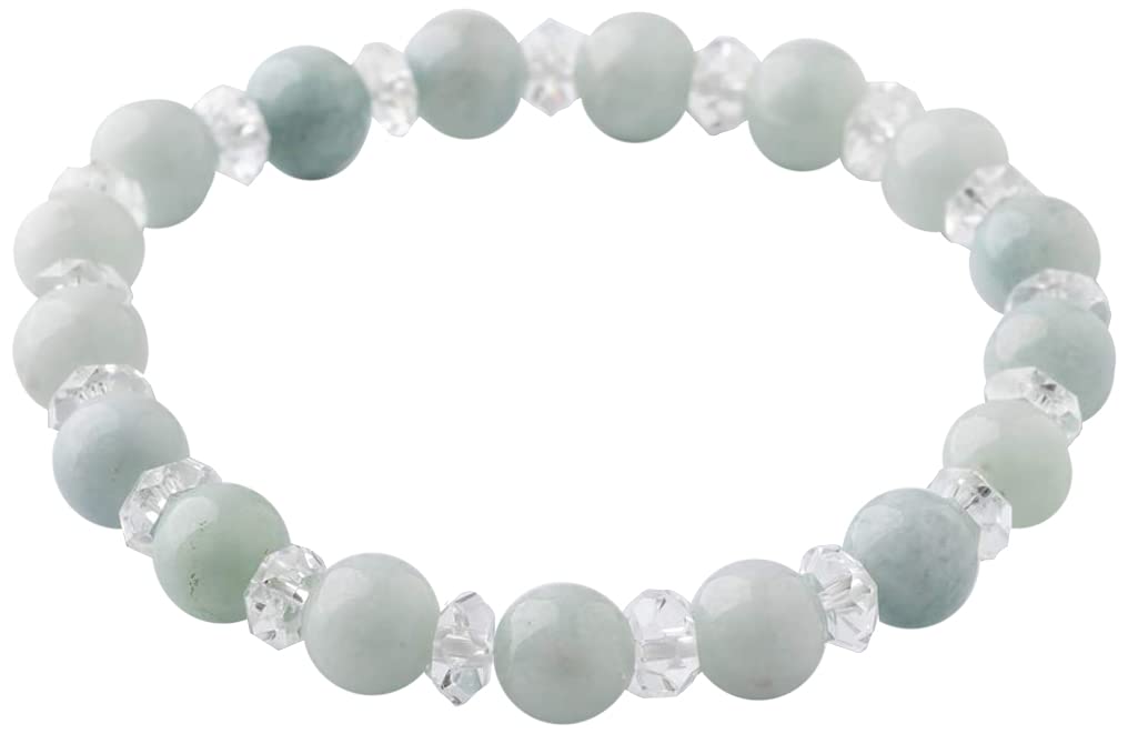 

16cm Itoigawa Natural Jadeite Bracelet with Blue and a Gorgeous Japanese National Stone and Jomon Power Stone Jadeite Workshop Special Paulownia Wood синій