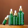 Amber Glass Bottle with Scale & Blue Glass Dropper for Essential Oils, Green Serum Sample Bottle