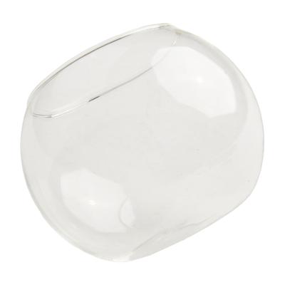 Boule en Verre Transparent Simple à Ouverture pour Plantes Succulentes Porte-Bougies Motifs Floraux et Usage Domestique ou Festif