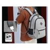 2025 Backpack, Side Pockets, Padded Shoulder Straps, with USB Plug,blue