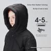 XueZhongFei Unisex Kids' Thickened Mid-Length Winter Down Jacket