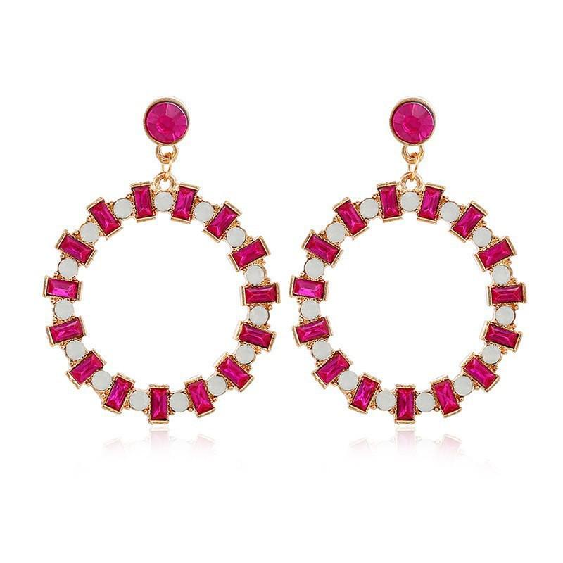 New European & American Hollow Circle Stud Earrings - Simple Ear Jewelry Accessories