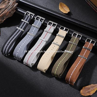 Correa de Nylon para Reloj 18mm 20mm 22mm para Omega Militar Deportiva Tejido Elástico Pulsera de Alta Densidad para Pulsera Seiko