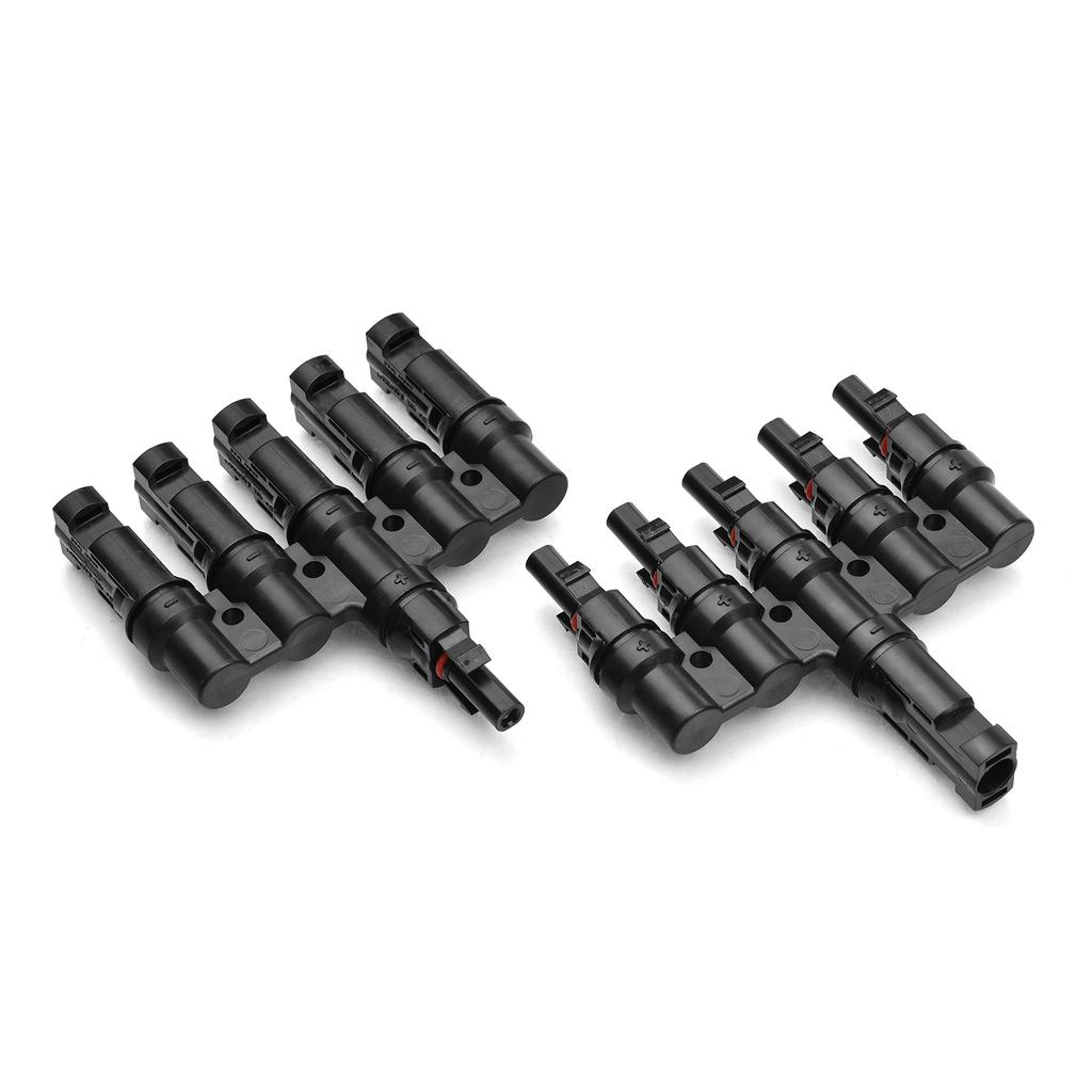 Abzweig-Solarsteckverbinder T-Steckverbinder für die Parallelverbindung zwischen Solarmodulen 5-fach IP67
