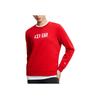 Anta Training Series Solid Color Printed Chinese Character Round Neck Fleece Long Sleeve Sweatshirt Women Sweatshirt Red 162247713-3