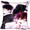 HEARMNY Anime DIABOLIK LOVERS Pillowcase Bedroom Home Decorative Gift Pillow Cover Square Zipper Pillow Cases Satin Soft Fabric