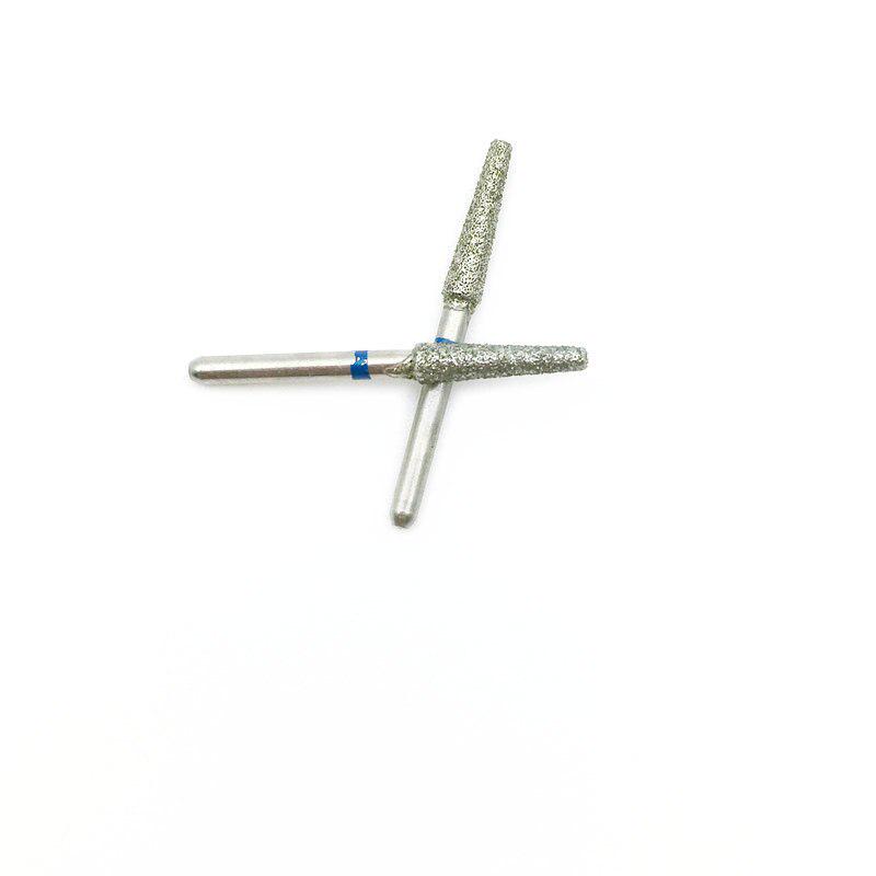 Fraises dentaires diamant FG à grande vitesse, pour polissage, outil de lissage, produit, matériel de dentisterie, 10 pièces, TF-14